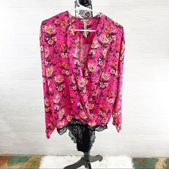 Intimately Free People Elsa Floral Plunge Lace Bodysuit - Picture 3 of 7